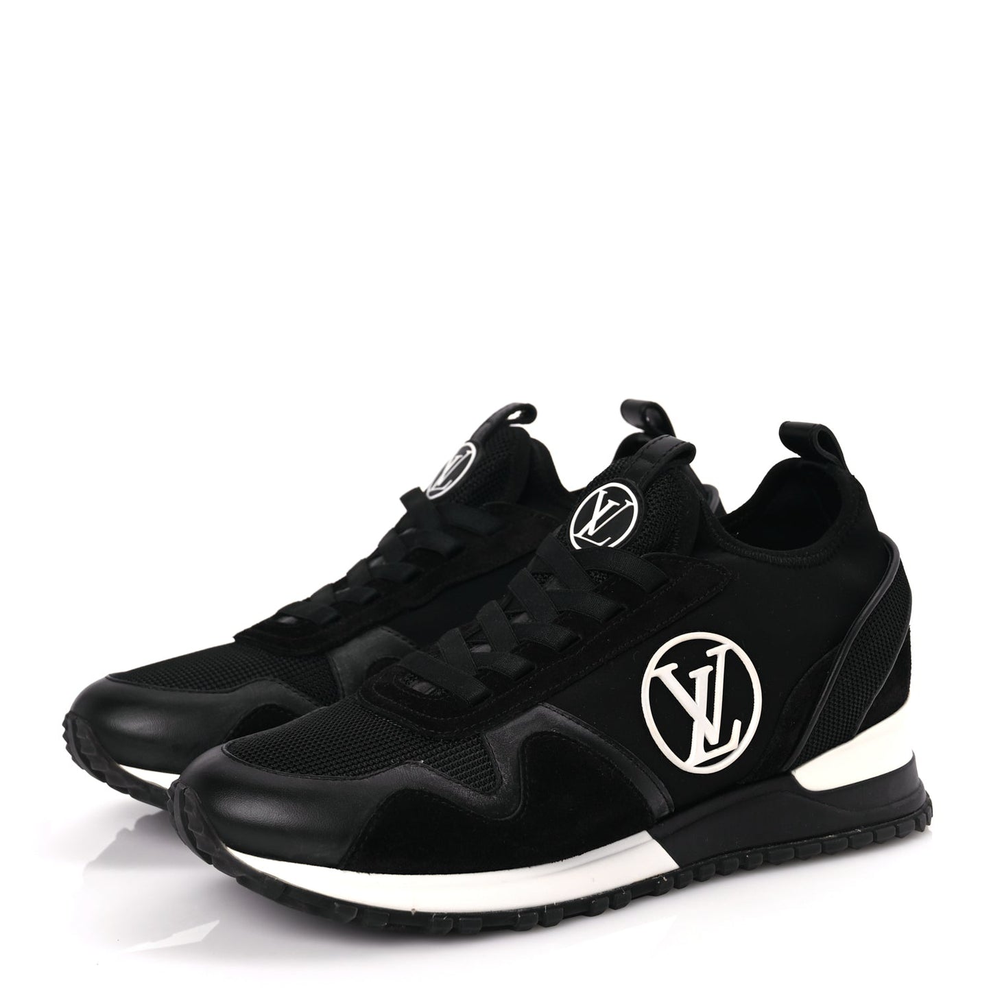 Louis Vuitton Calfskin Run Away Sneakers 38 Black