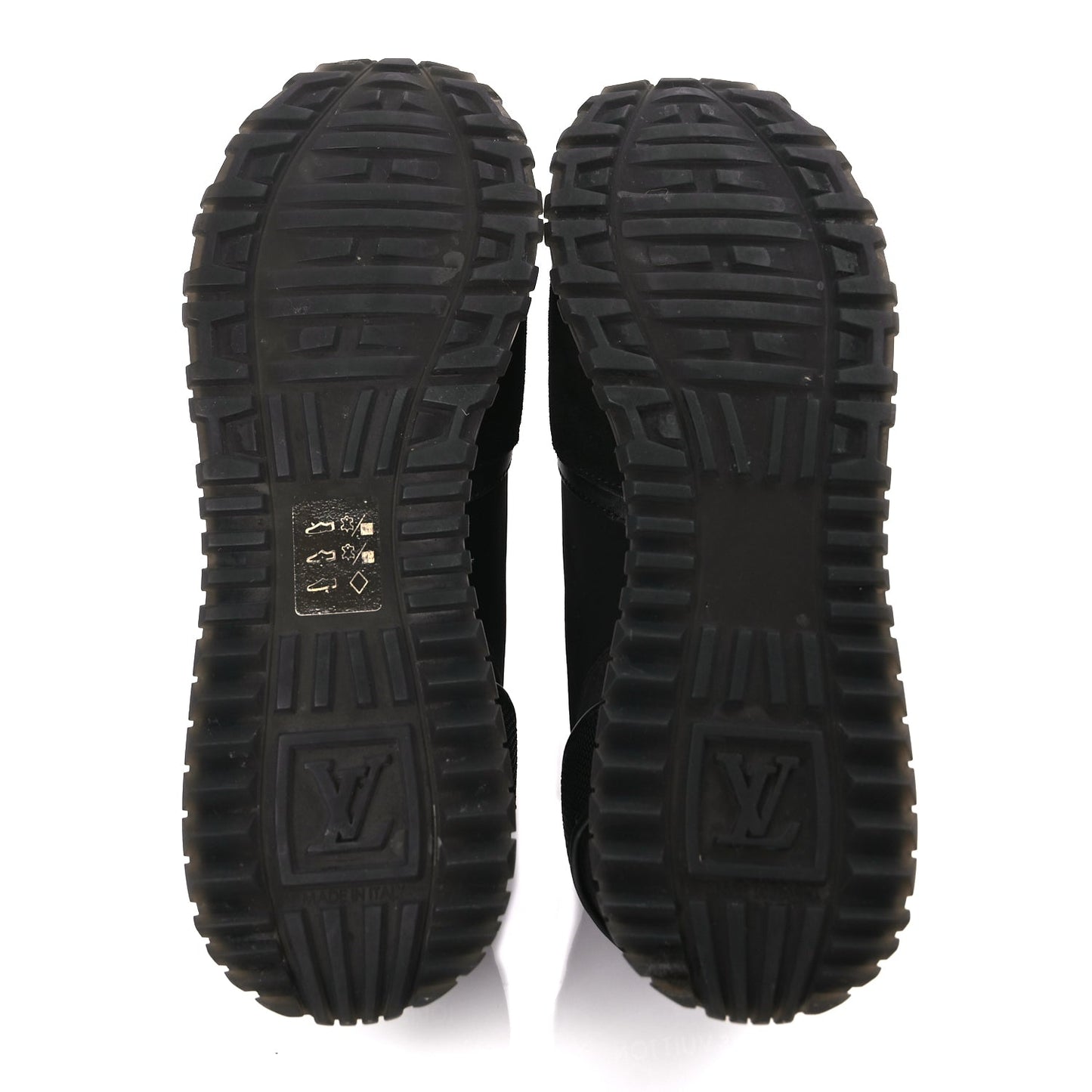 Louis Vuitton Calfskin Run Away Sneakers 38 Black