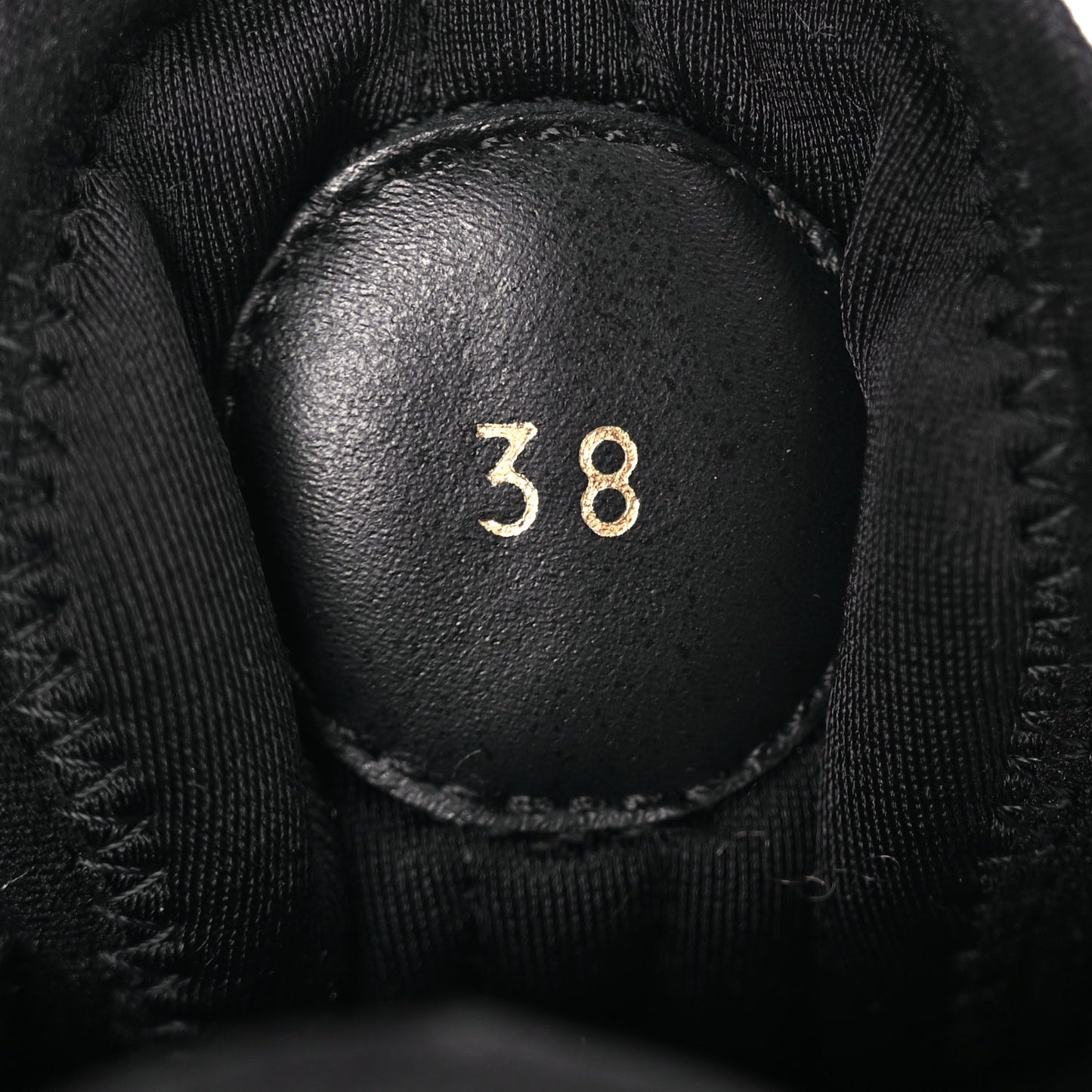 Louis Vuitton Calfskin Run Away Sneakers 38 Black