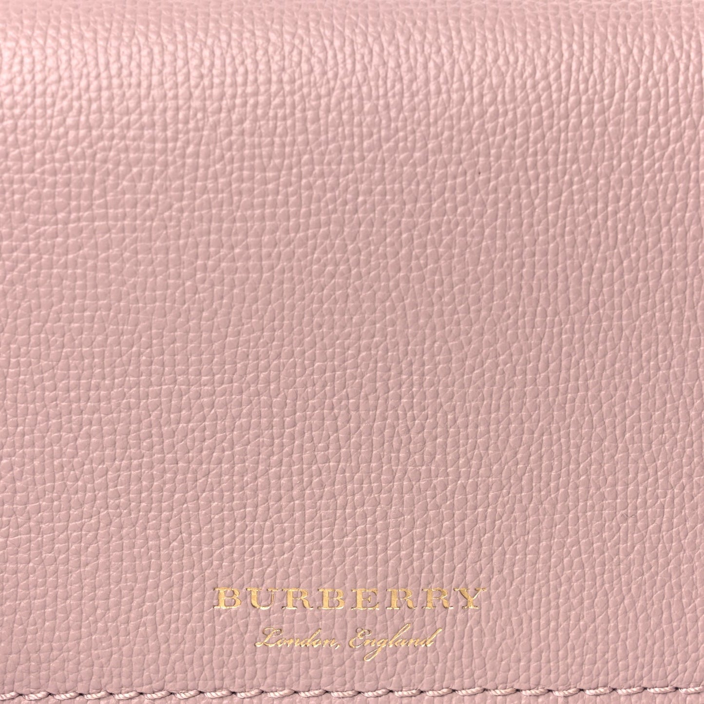 Burberry Derby Calfskin House Check Mini Hampshire Crossbody Pale Orchid