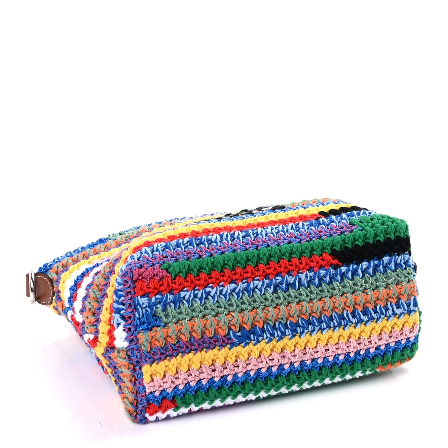 Miu Miu Fabric Crochet Pouch  Multicolor