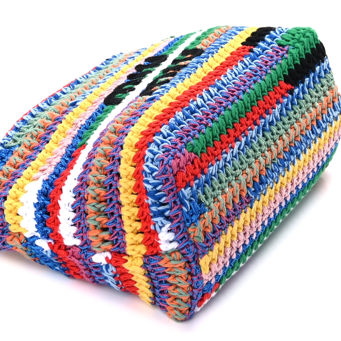 Miu Miu Fabric Crochet Pouch  Multicolor