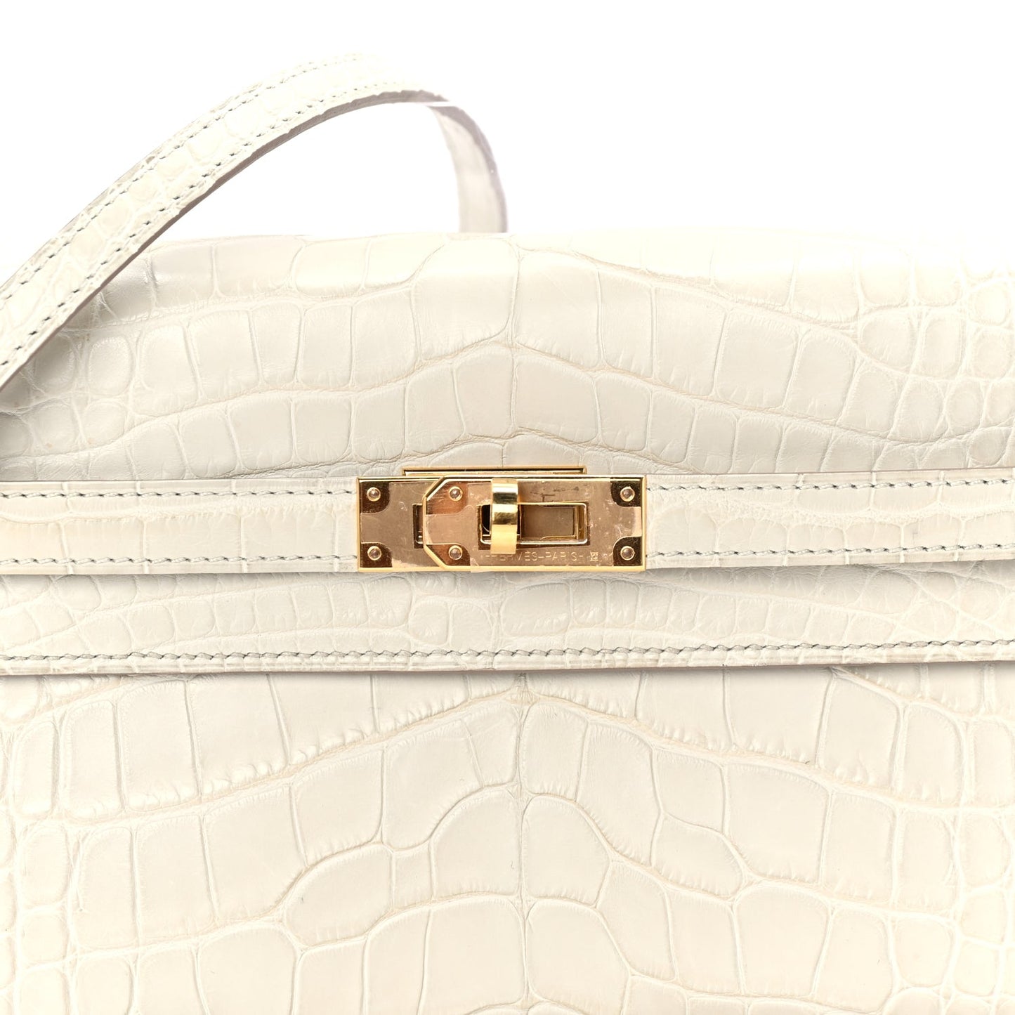 Hermes Matte Alligator Kelly Wallet To Go  Betton