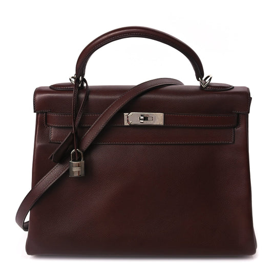 Hermes Evergrain Kelly Retourne 32 Havane