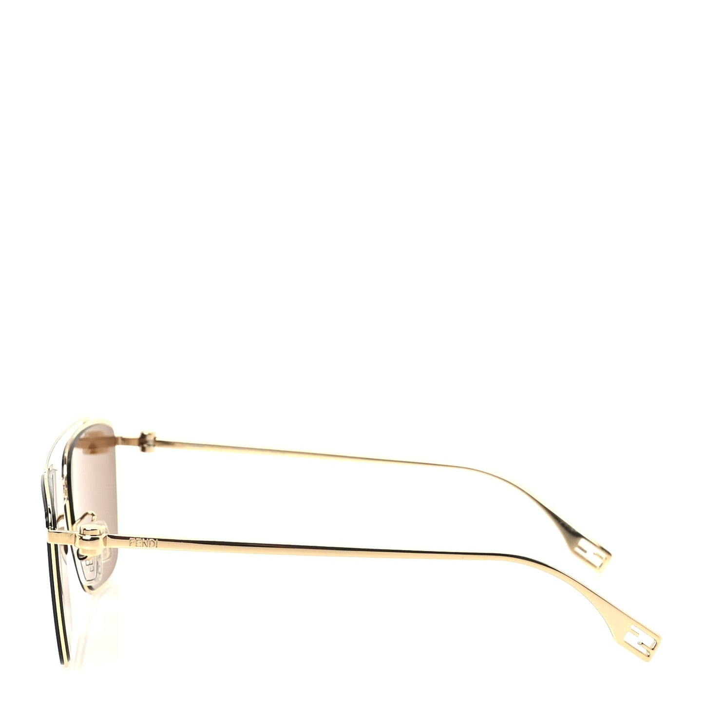 Fendi Metal Aviator Sunglasses FE40110U Gold