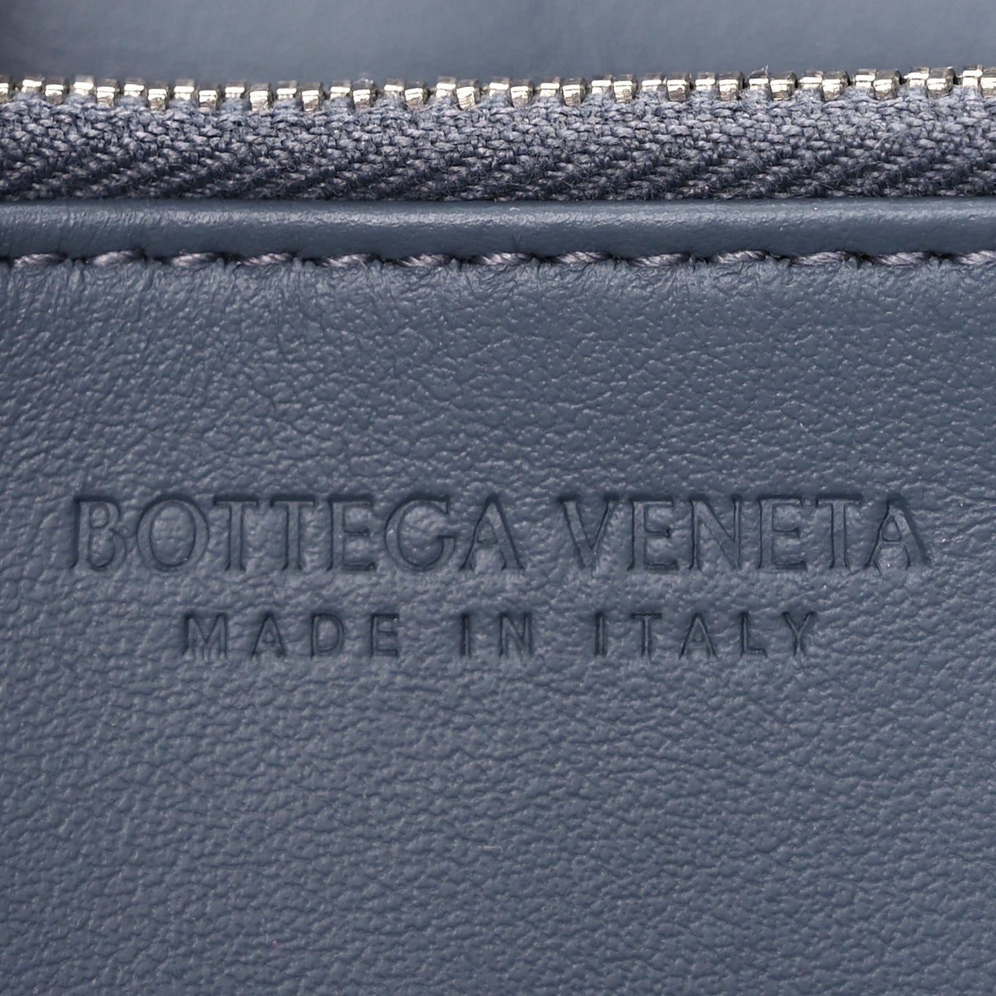 Bottega Veneta Nappa Maxi Intrecciato Zip Around Wallet Thunder