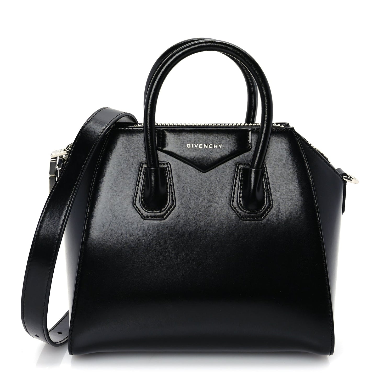 Givenchy Shiny Lord Calfskin Small Antigona Black