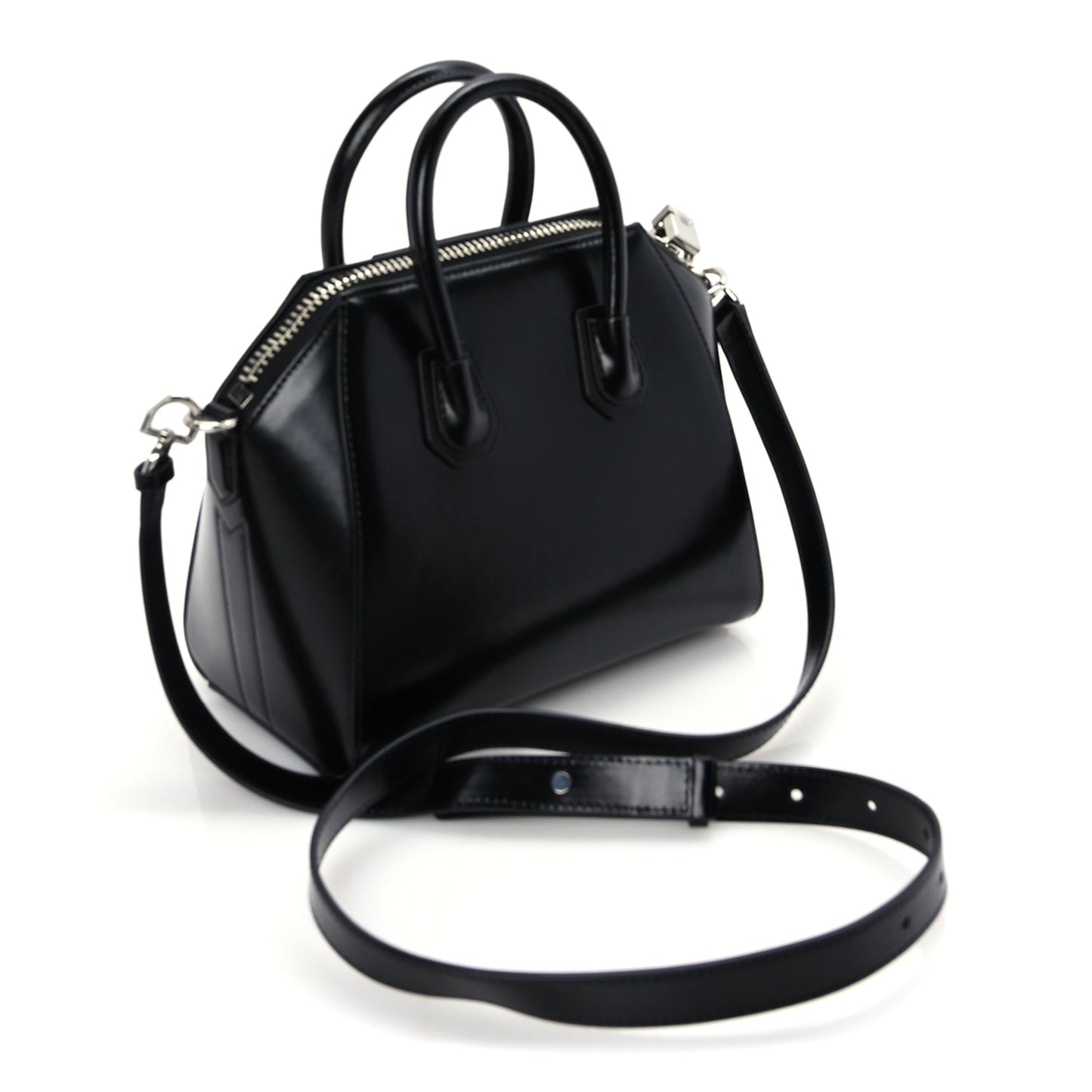Givenchy Shiny Lord Calfskin Small Antigona Black