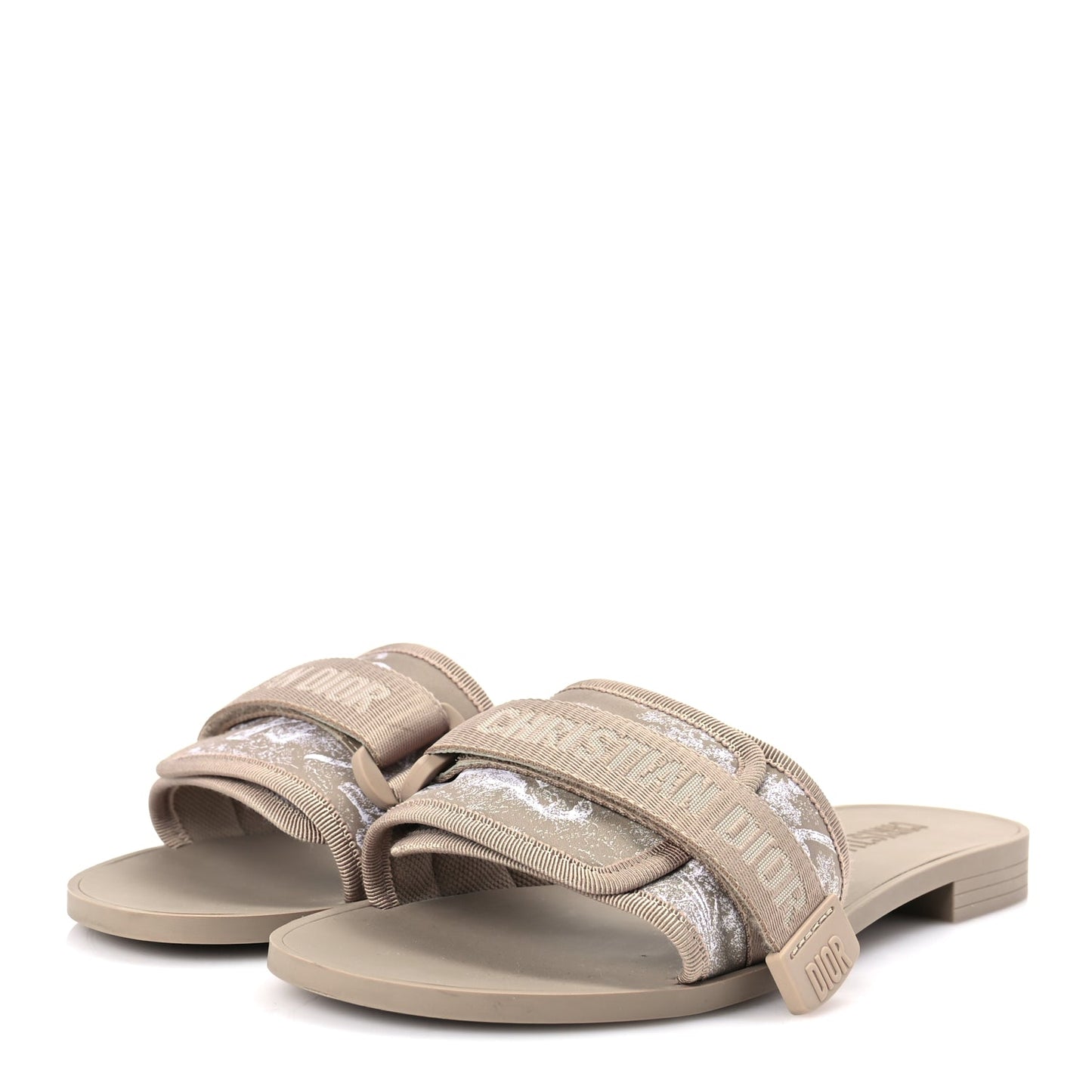 Christian Dior Cotton Toile De Jouy Dioriviera Dio(r)evolution Slide 40 Beige