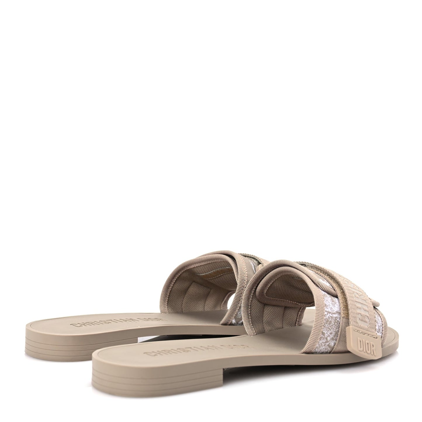 Christian Dior Cotton Toile De Jouy Dioriviera Dio(r)evolution Slide 40 Beige