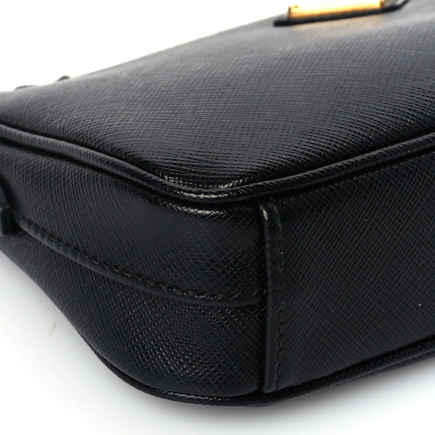 Prada Saffiano Lux Re-Edition 2000 Shoulder Bag Black