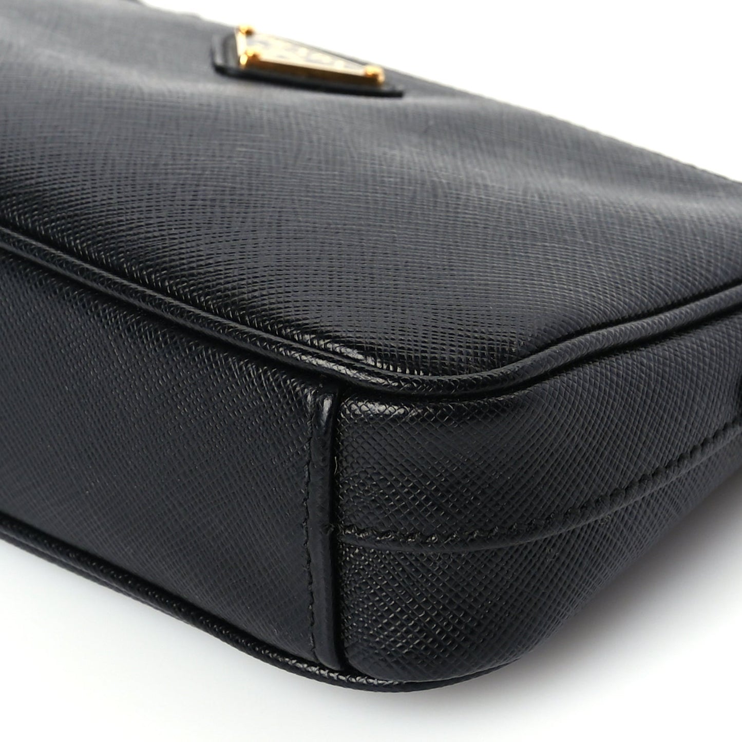 Prada Saffiano Lux Re-Edition 2000 Shoulder Bag Black