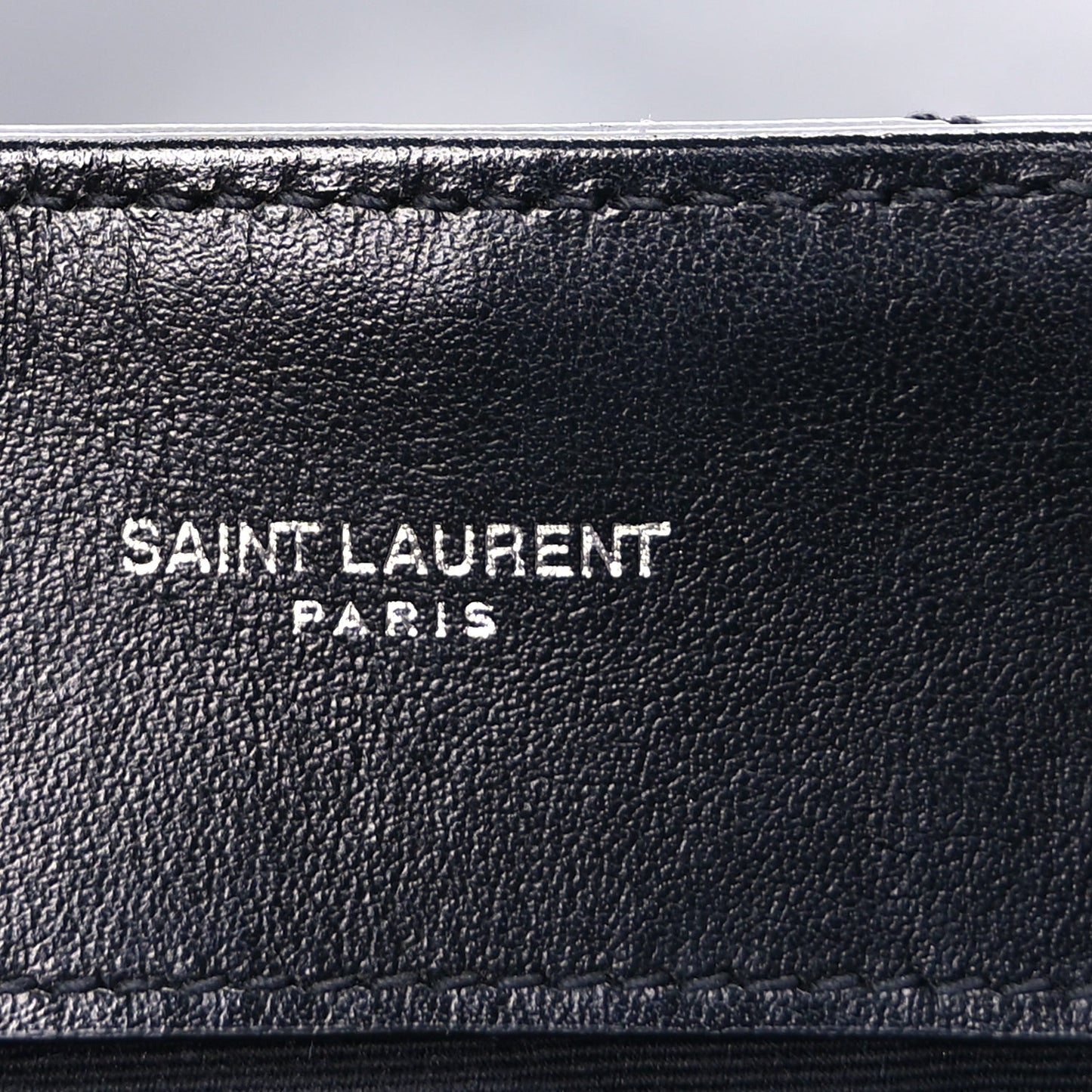 Saint Laurent Calfskin Y Quilted Monogram Medium Loulou Chain Satchel Black