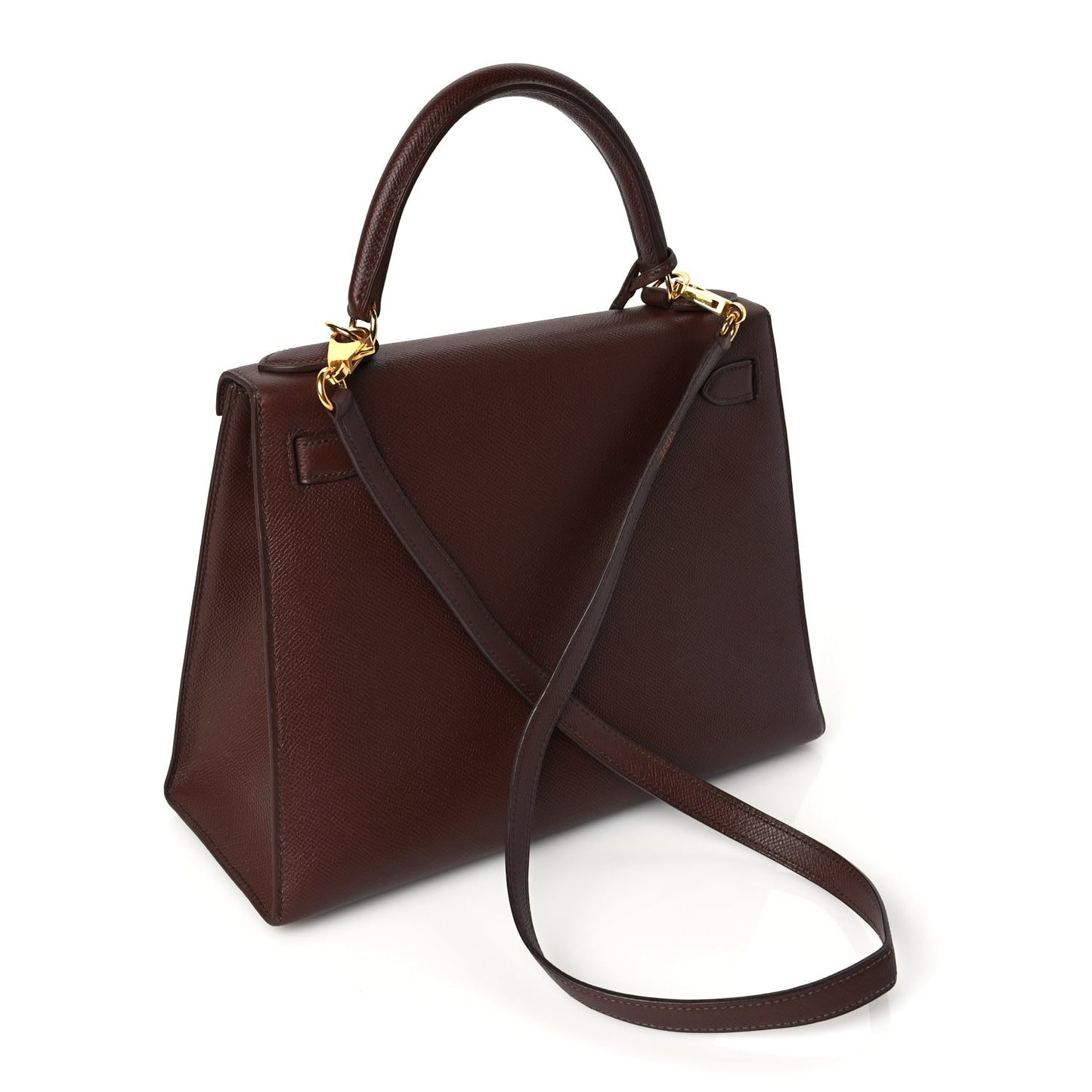 Hermes Courchevel Kelly Sellier 28 Chocolate