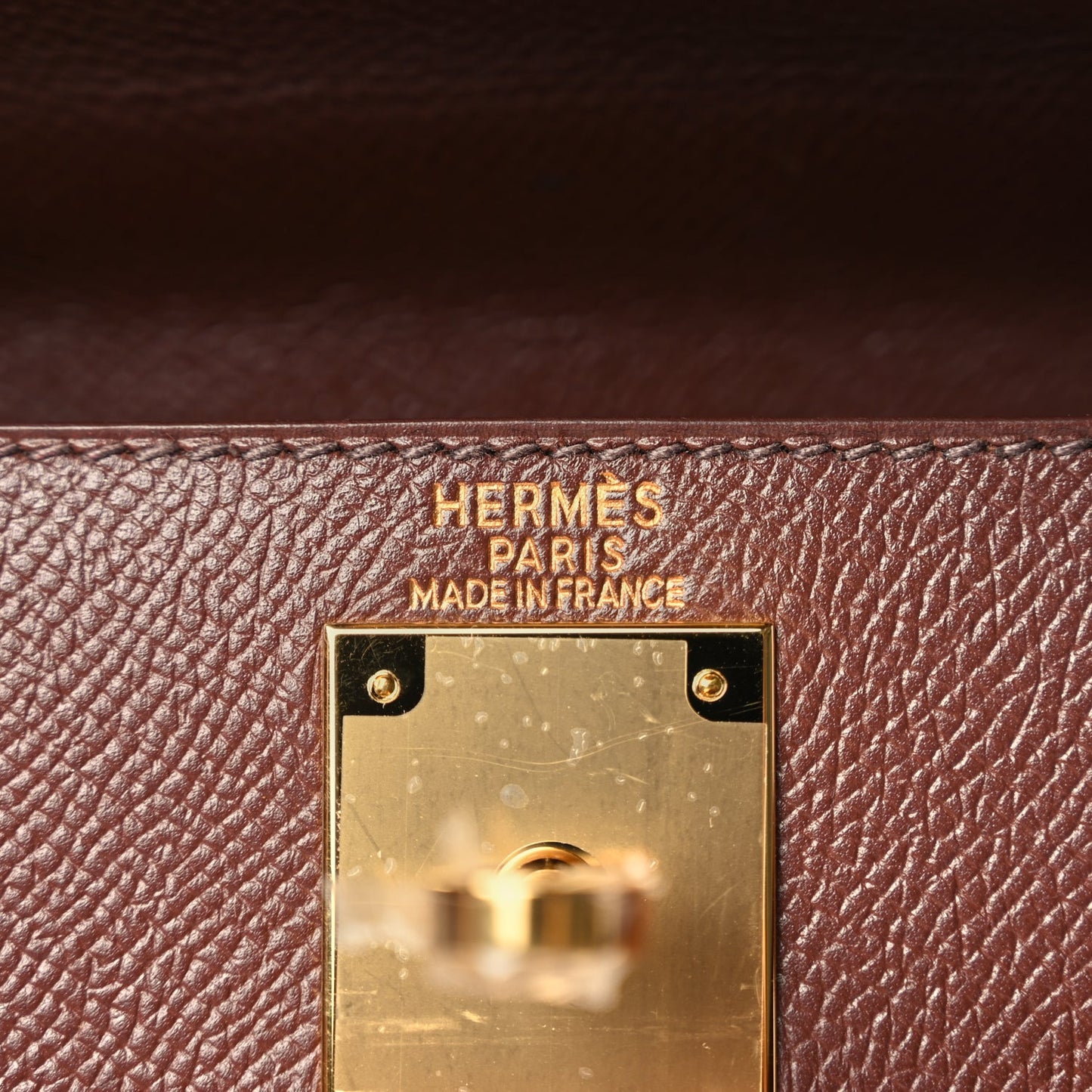 Hermes Courchevel Kelly Sellier 28 Chocolate