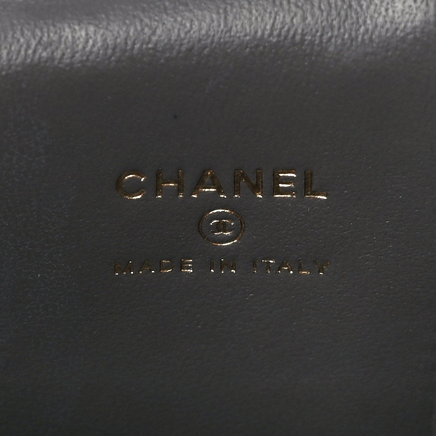 Chanel Lambskin Quilted Top Handle Mini Vanity Case With Chain Grey