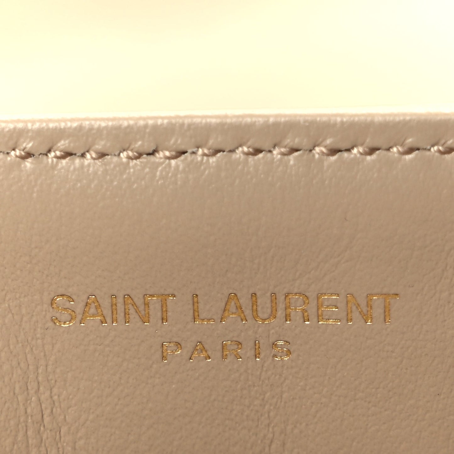 Saint Laurent Calfskin Y Quilted Monogram Toy Loulou Crossbody Bag Dark Beige