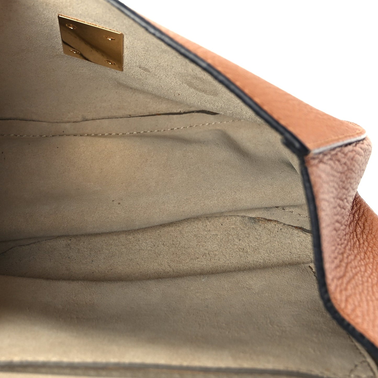 Chloe Grained Lambskin Mini Drew Shoulder Bag  Caramel