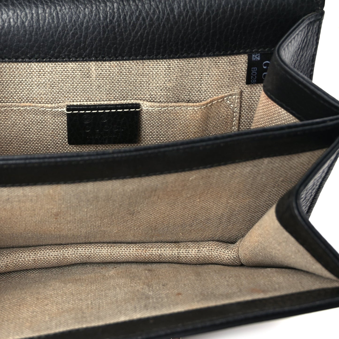 Gucci Dollar Calfskin Small Interlocking G Shoulder Bag Black