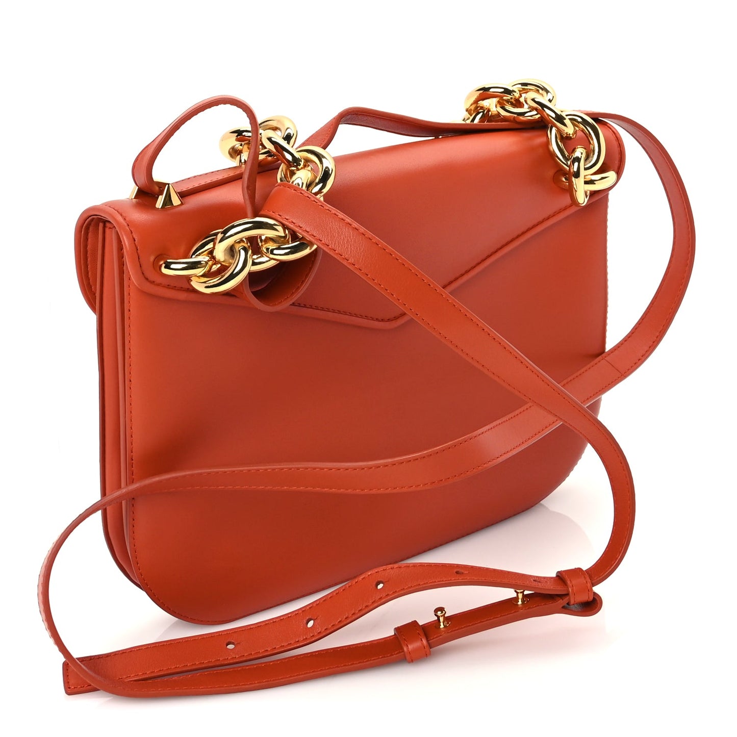 Bottega Veneta Calfskin Mount Envelope Bag Maple