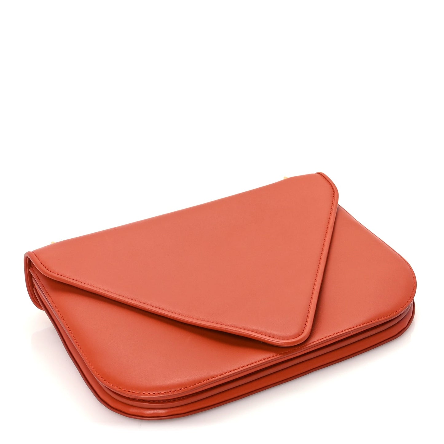 Bottega Veneta Calfskin Mount Envelope Bag Maple