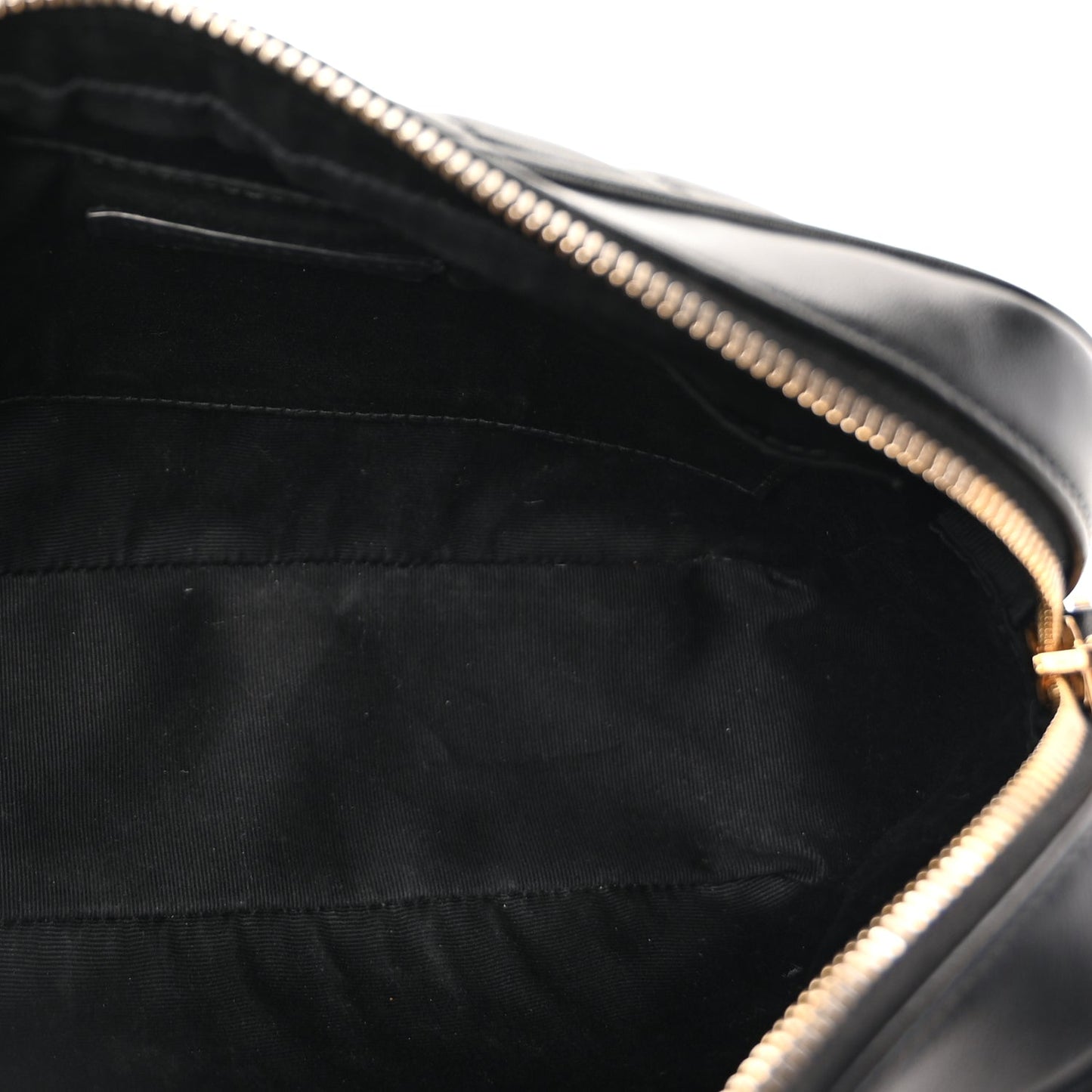 Saint Laurent Calfskin Matelasse Monogram Lou Camera Bag  Black