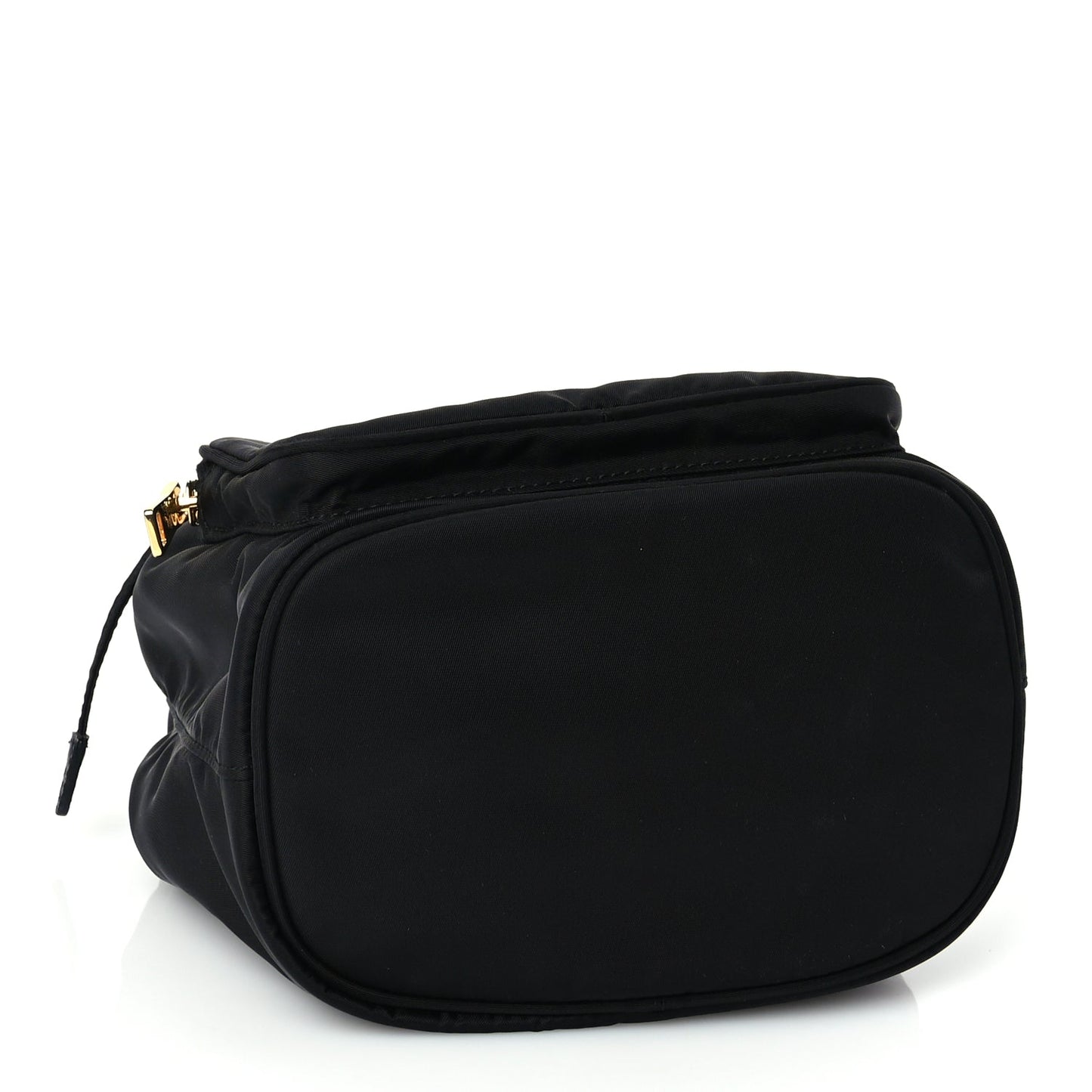 Prada Saffiano Tessuto Nylon Mini Bucket Crossbody Bag Black