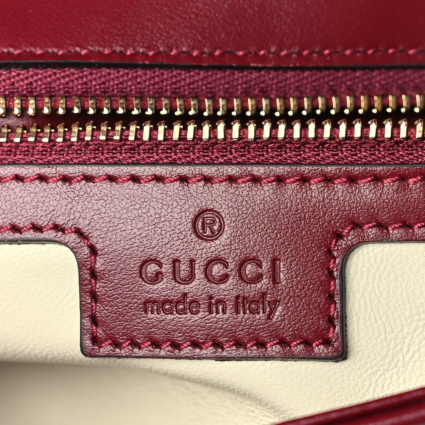 Gucci Calfskin Matelasse Small GG Marmont Shoulder Bag  Rosso Ancora