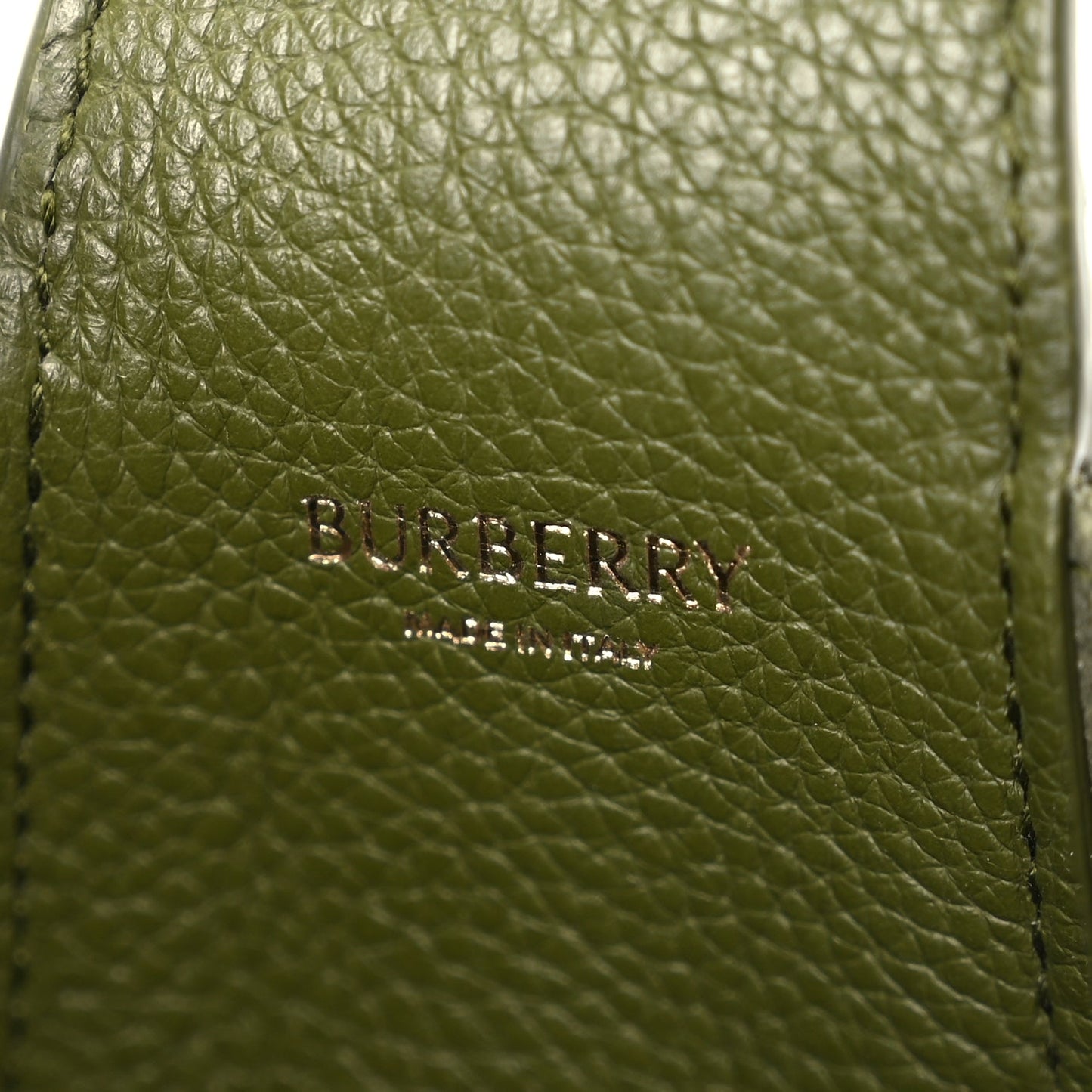 Burberry Grainy Calfskin Junior Knight Bag Pond