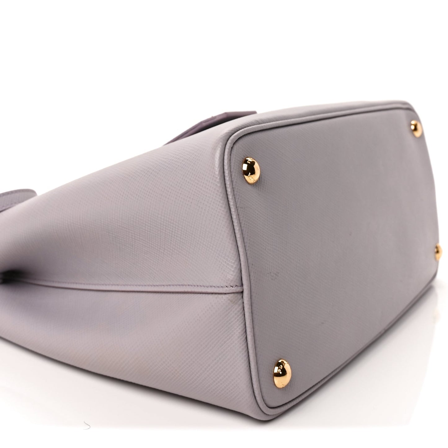 Prada Saffiano Cuir Small Double Bag Glicine