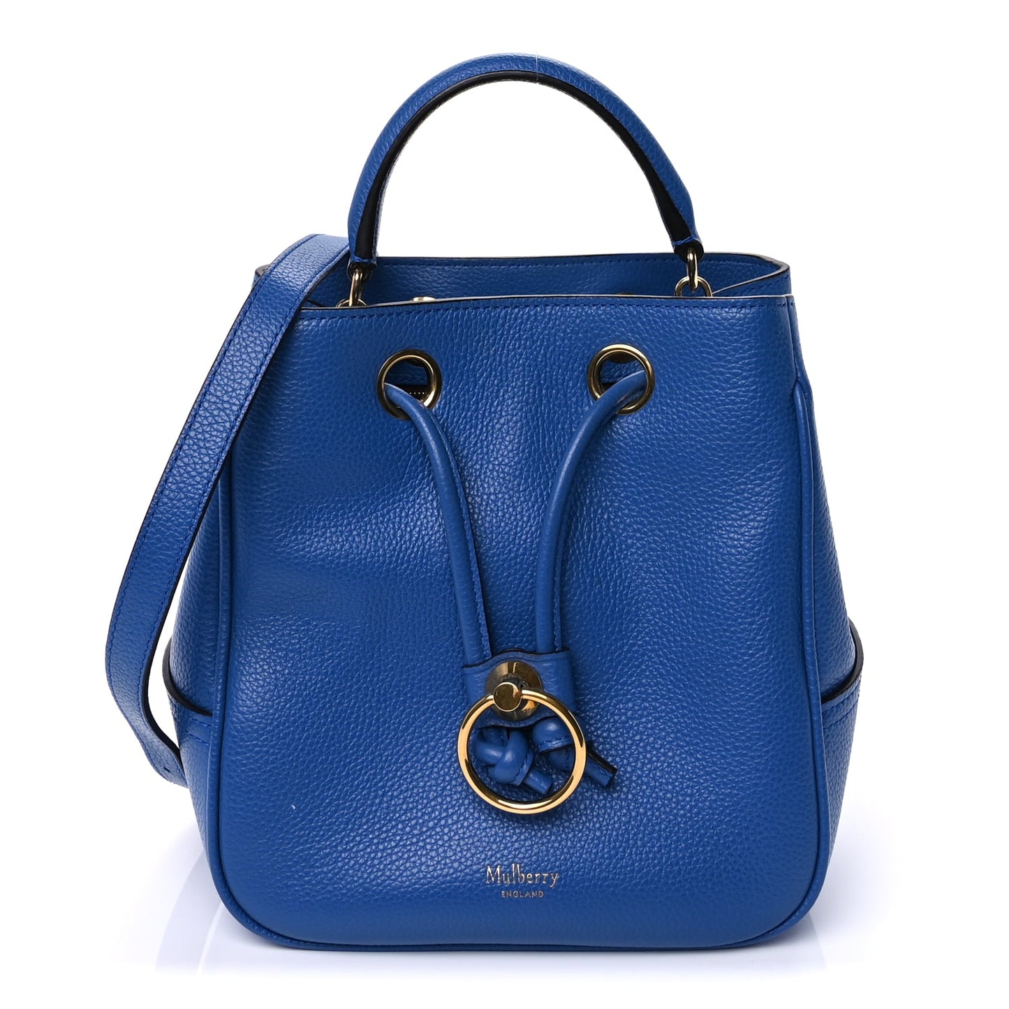 Mulberry Small Classic Grain Small Hampstead  Porcelain Blue