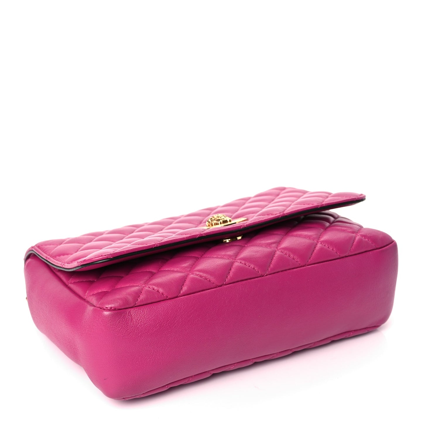 Versace Nappa Quilted Medusa Chain Crossbody Pink