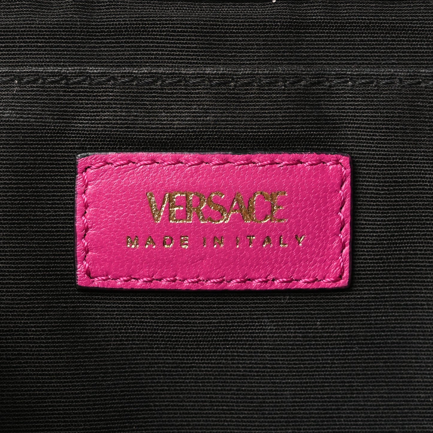 Versace Nappa Quilted Medusa Chain Crossbody Pink