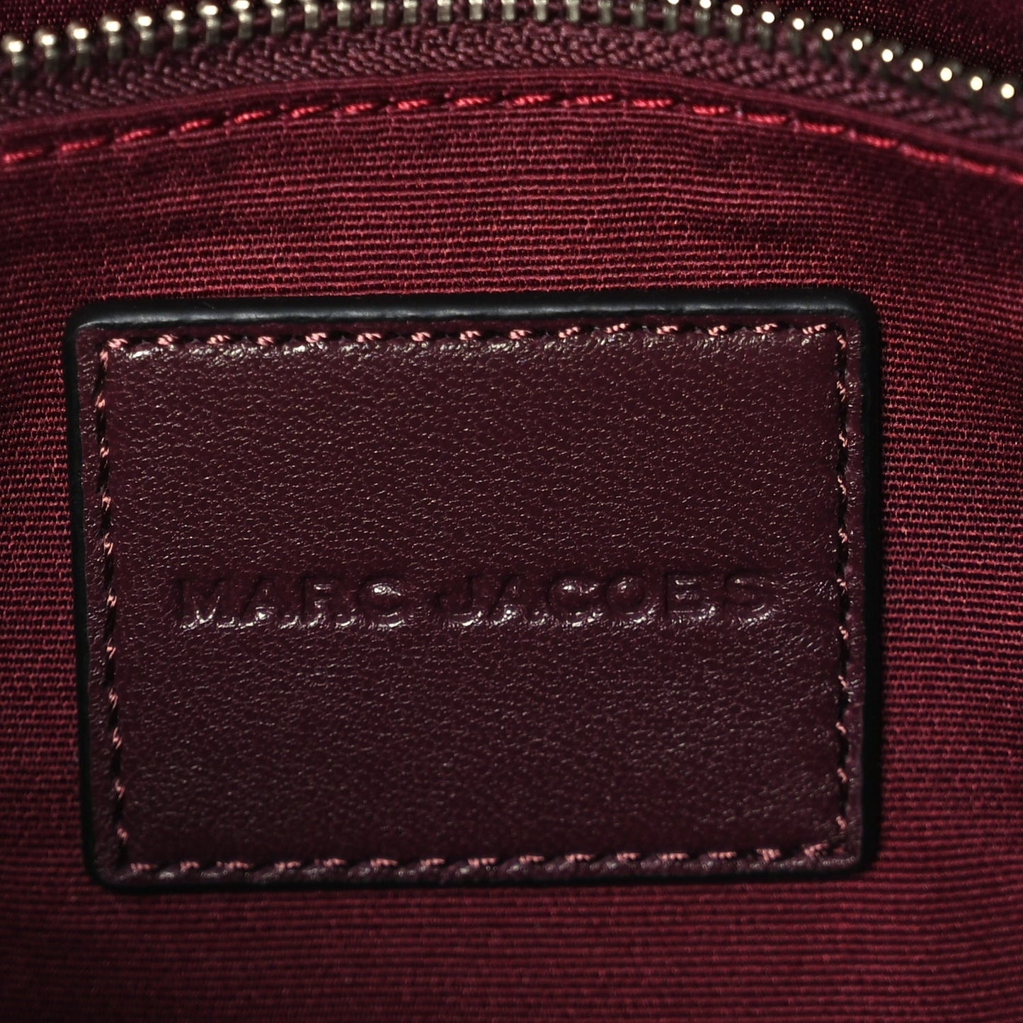Marc Jacobs Calfskin Medium The Cristina Satchel Dark Red