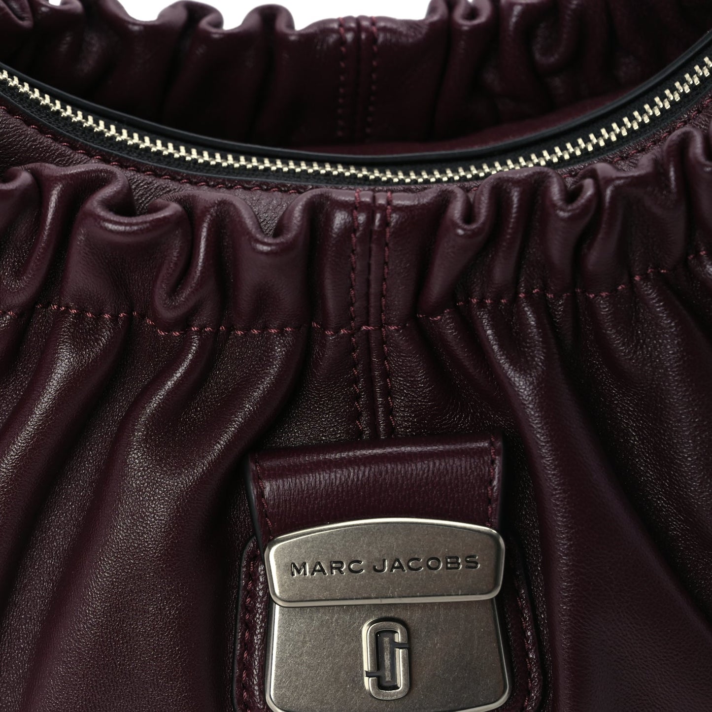 Marc Jacobs Calfskin Medium The Cristina Satchel Dark Red
