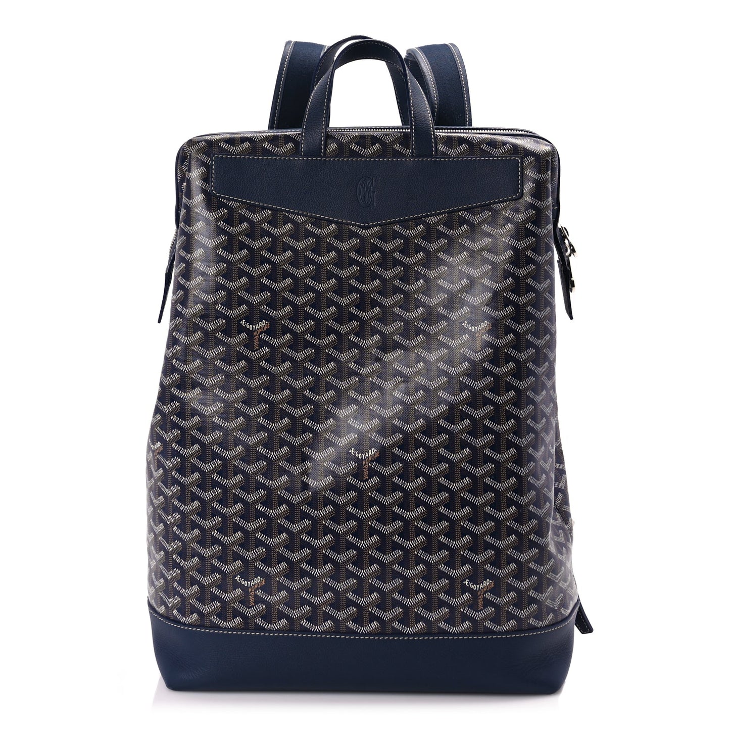 Goyard Goyardine Calfskin Cisalpin Backpack Navy