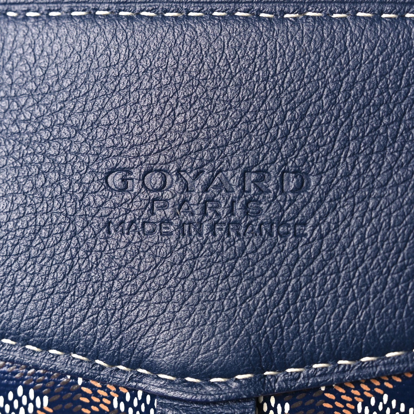 Goyard Goyardine Calfskin Cisalpin Backpack Navy