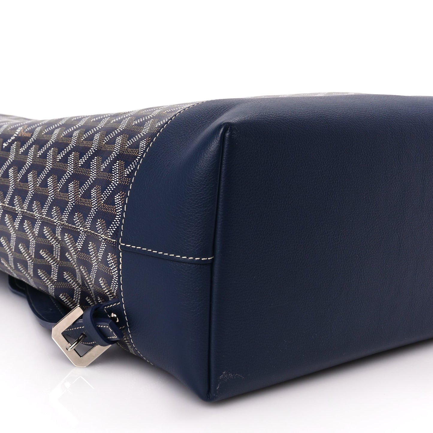 Goyard Goyardine Calfskin Cisalpin Backpack Navy