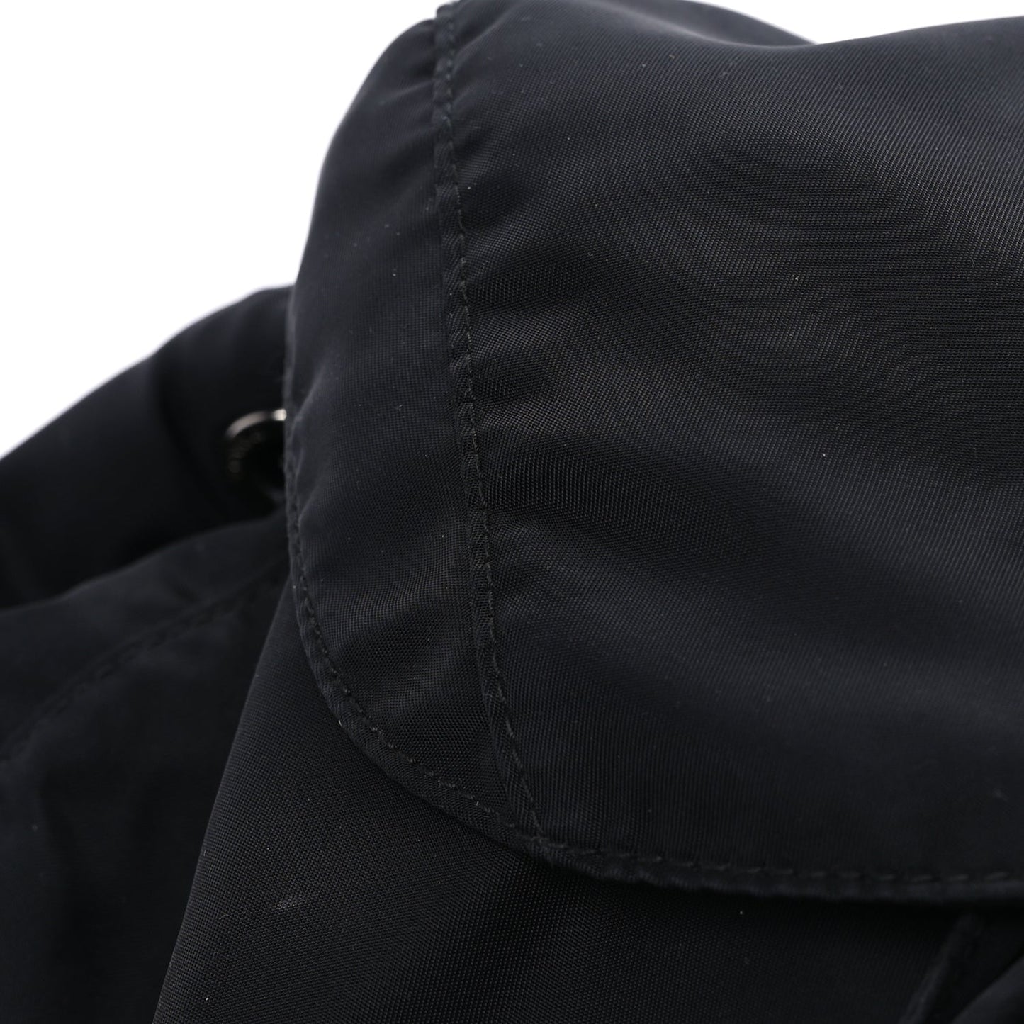 Prada Tessuto Nylon Saffiano Vela Medium Backpack  Black