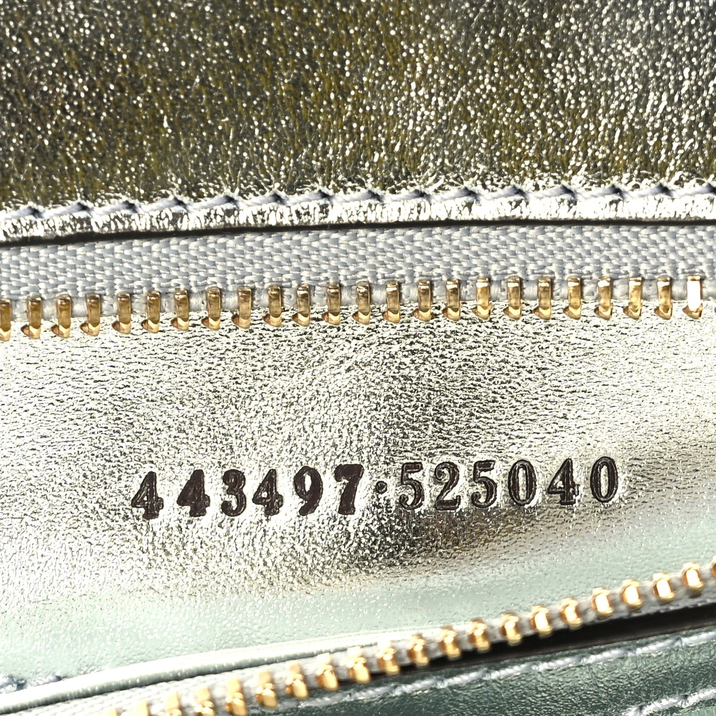 Gucci Iridescent Nappa Chevron Matelasse Small GG Marmont Shoulder Bag Iridescent Salvy Green
