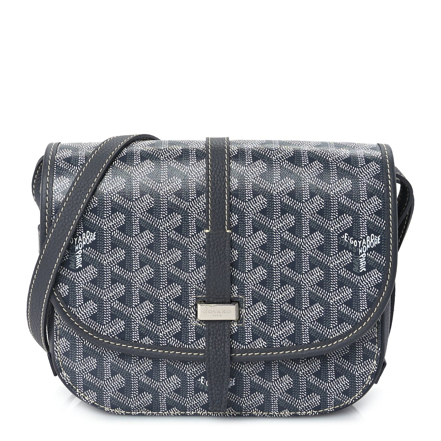 Goyard Goyardine Belvedere II PM Messenger Bag  Grey
