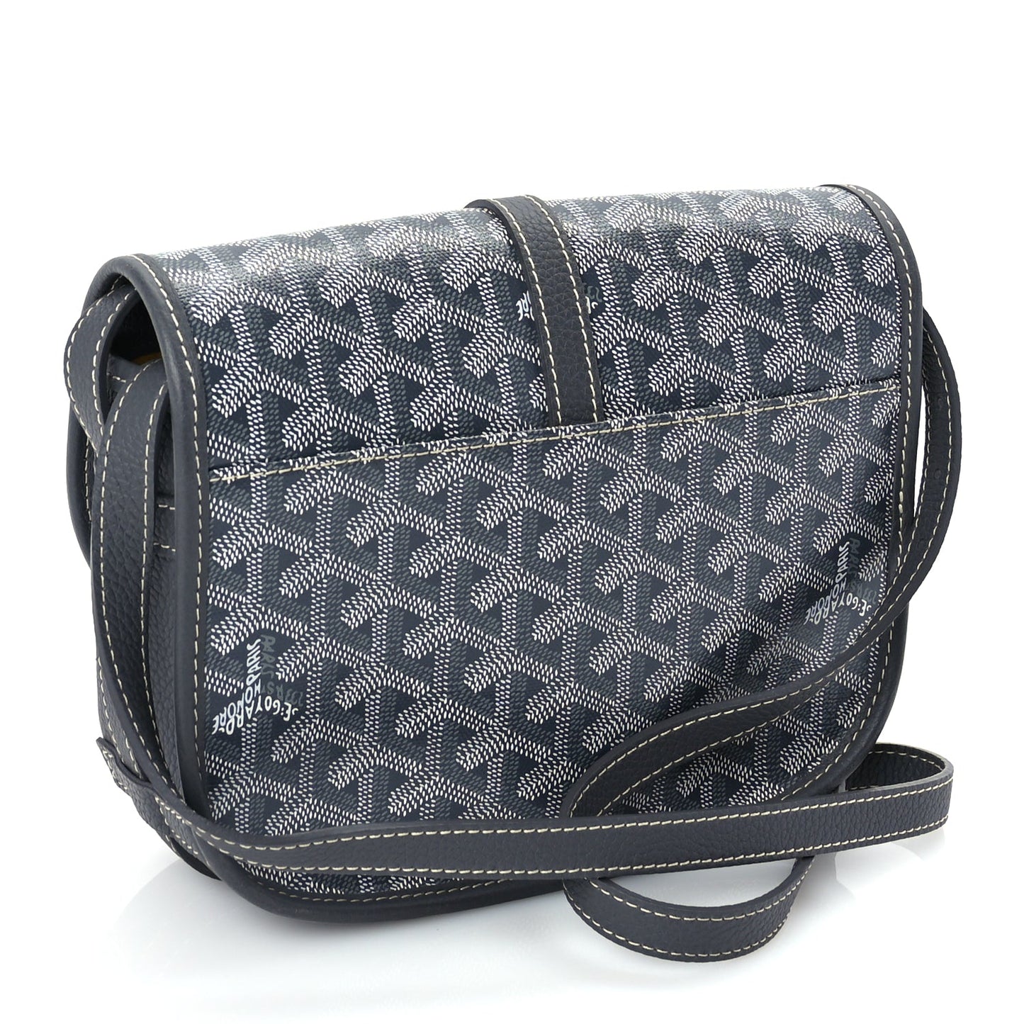 Goyard Goyardine Belvedere II PM Messenger Bag  Grey