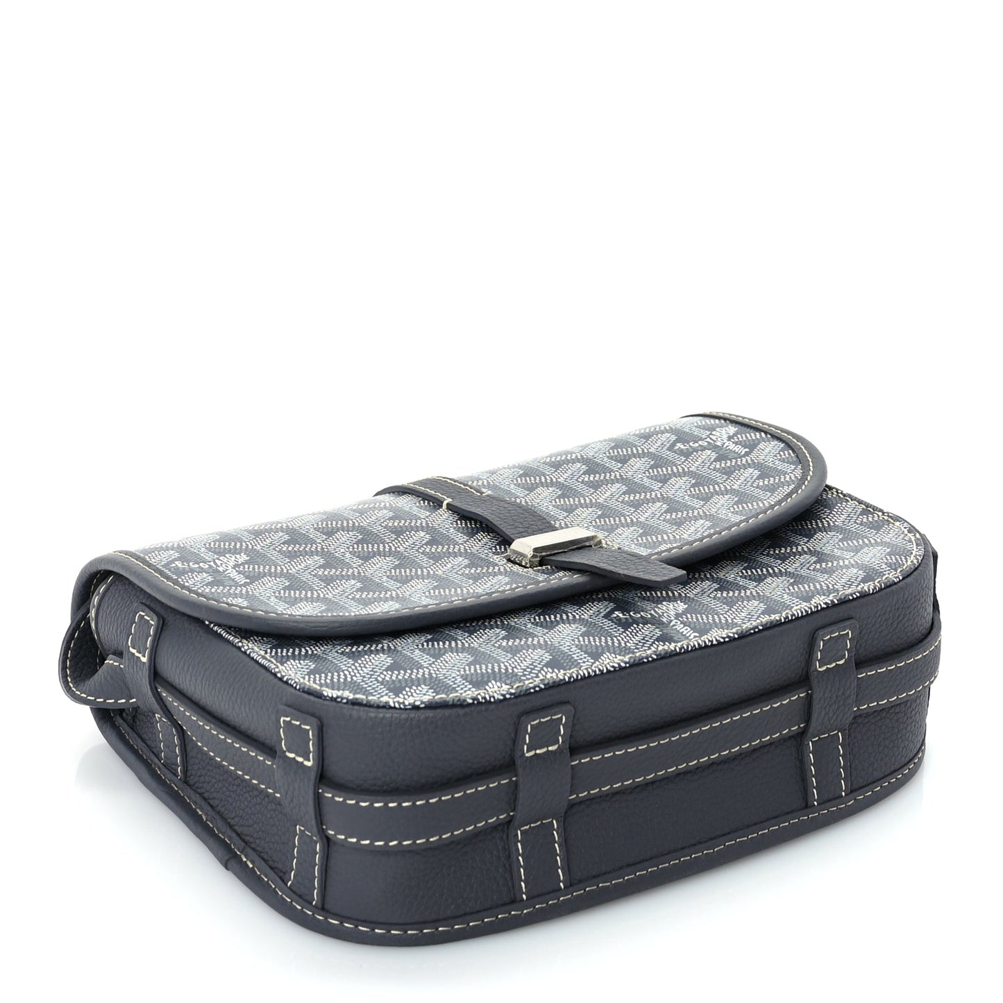 Goyard Goyardine Belvedere II PM Messenger Bag  Grey