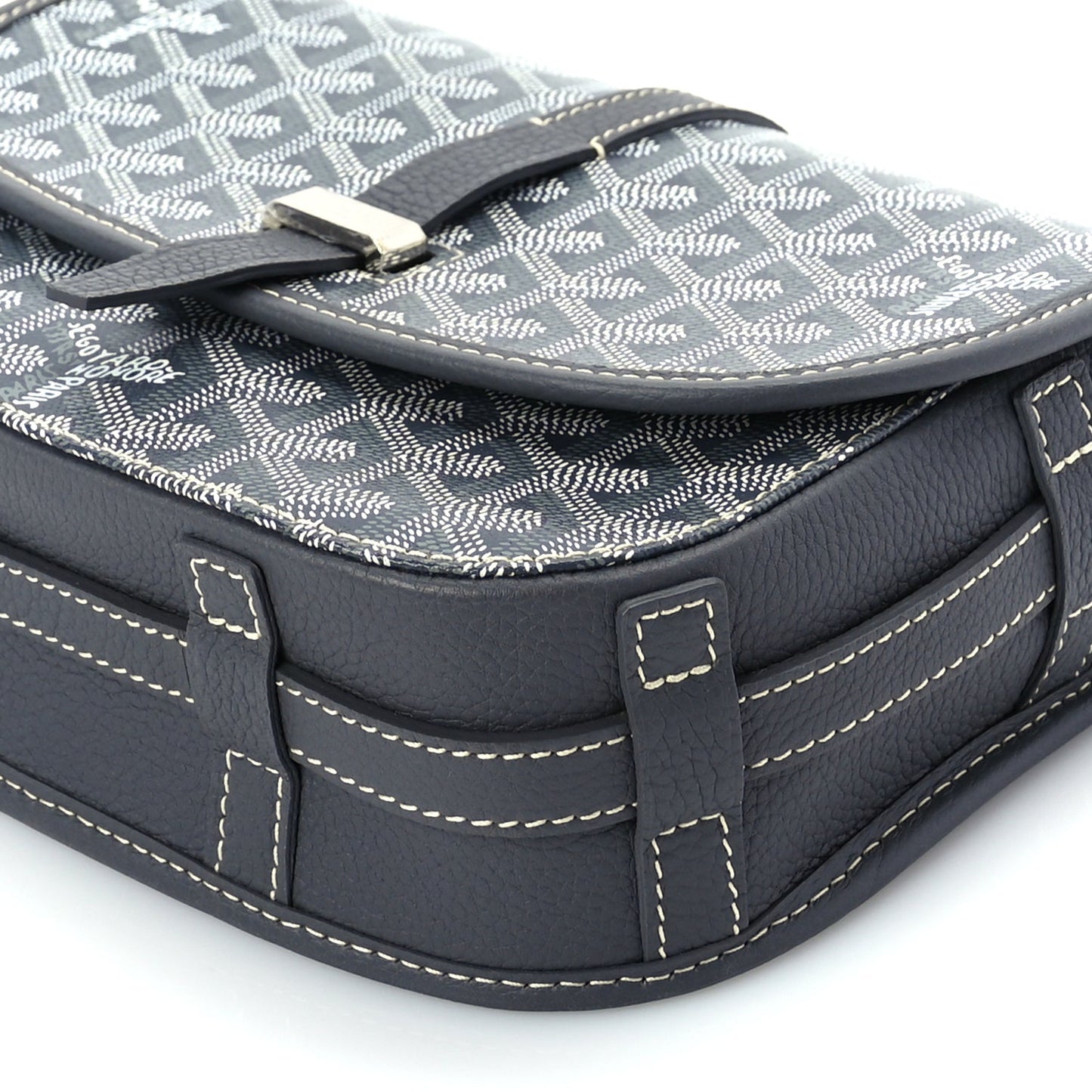 Goyard Goyardine Belvedere II PM Messenger Bag  Grey