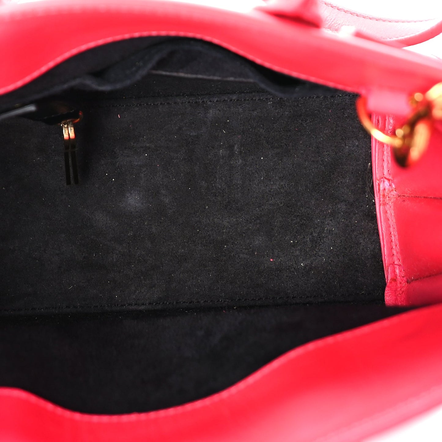 Saint Laurent Calfskin Nano Sac De Jour Lipstick Fuchsia