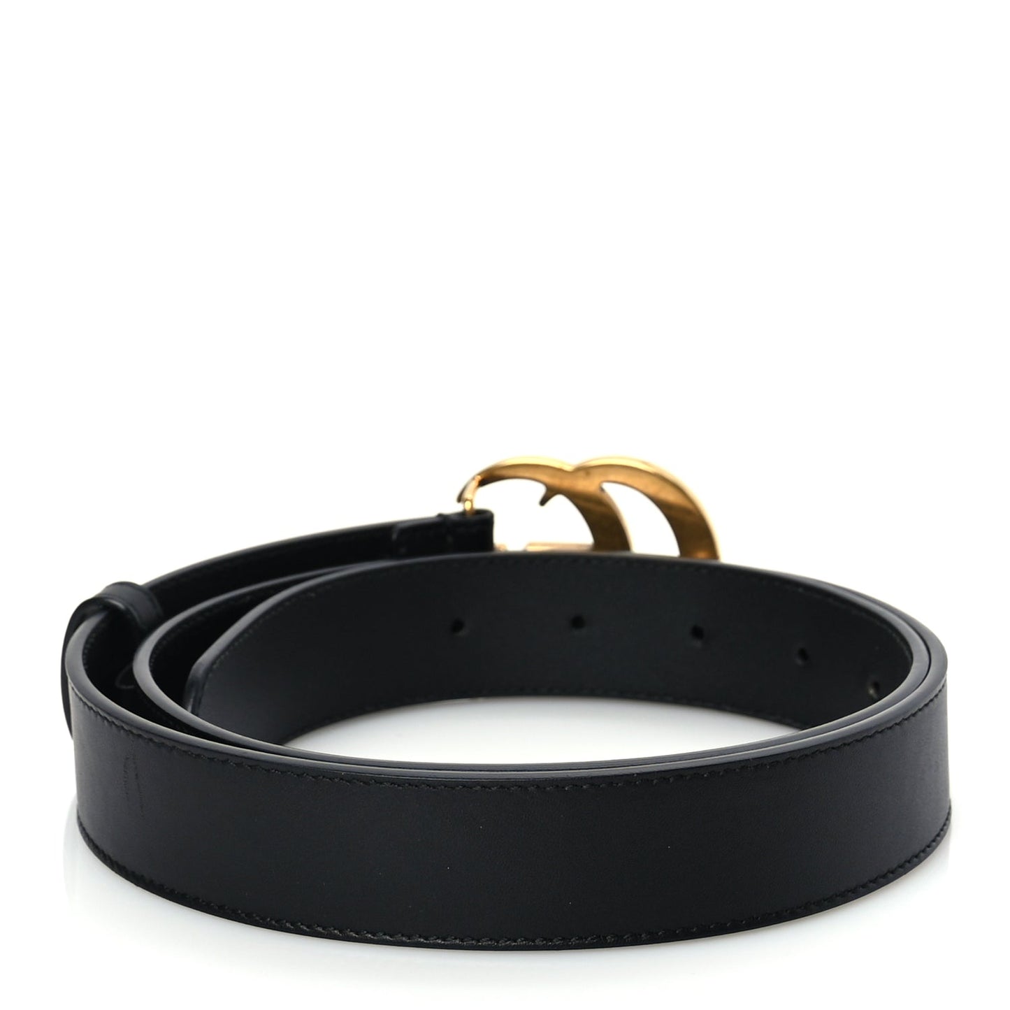 Gucci Calfskin Double G 30mm Belt 90 36 Black