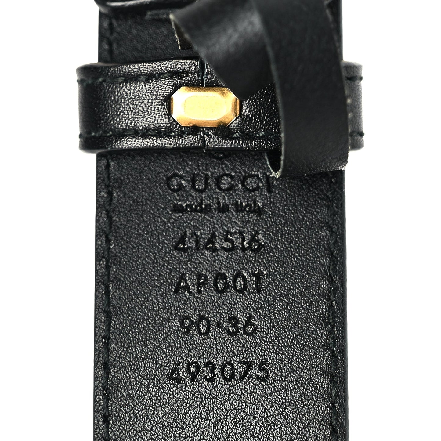 Gucci Calfskin Double G 30mm Belt 90 36 Black