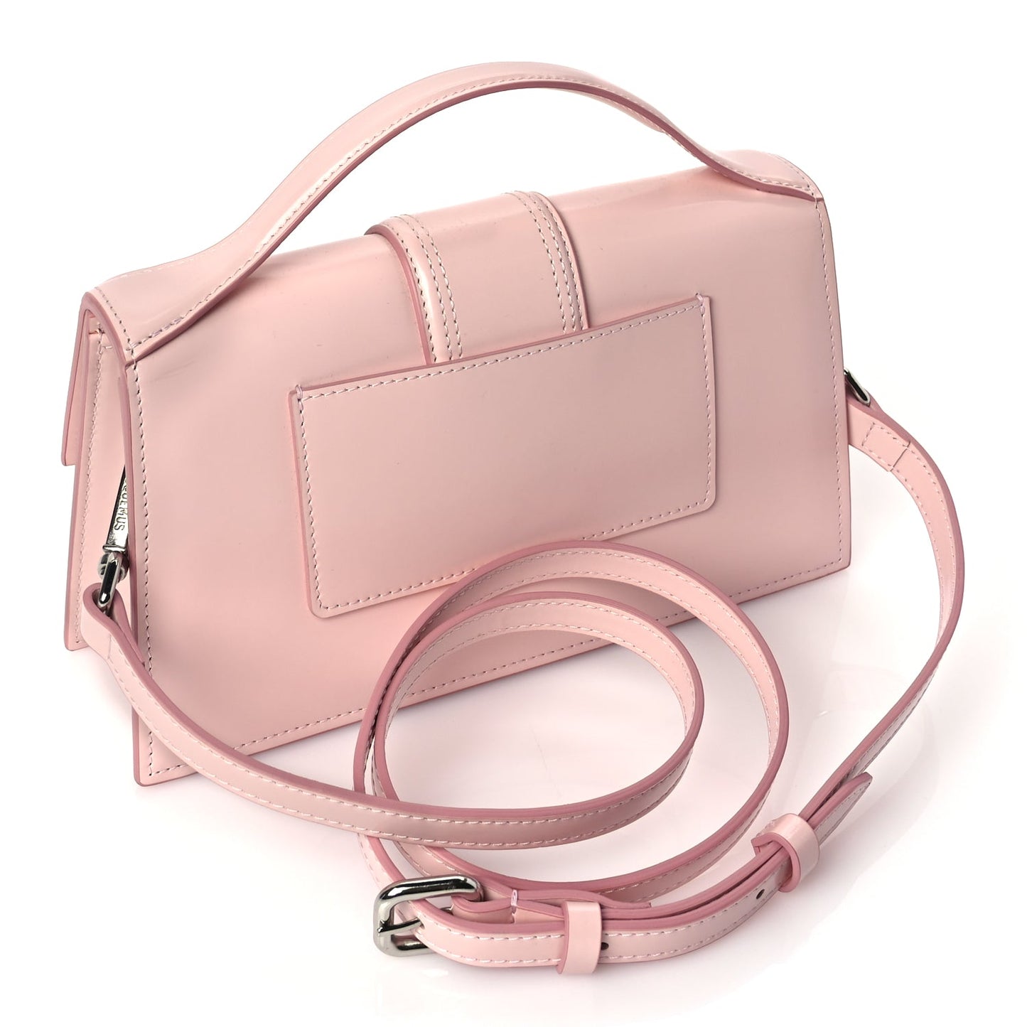 Jacquemus Glazed Calfskin Le Grand Bambino Pink