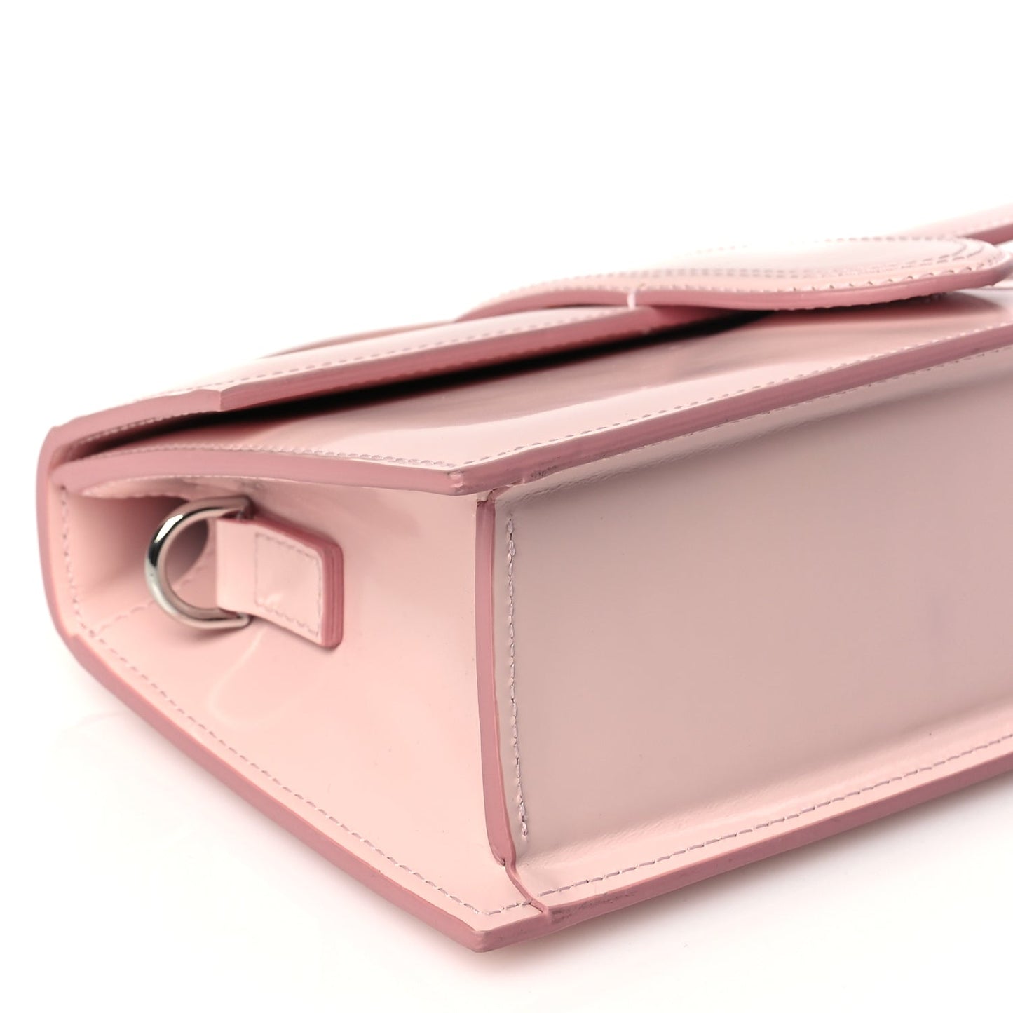 Jacquemus Glazed Calfskin Le Grand Bambino Pink