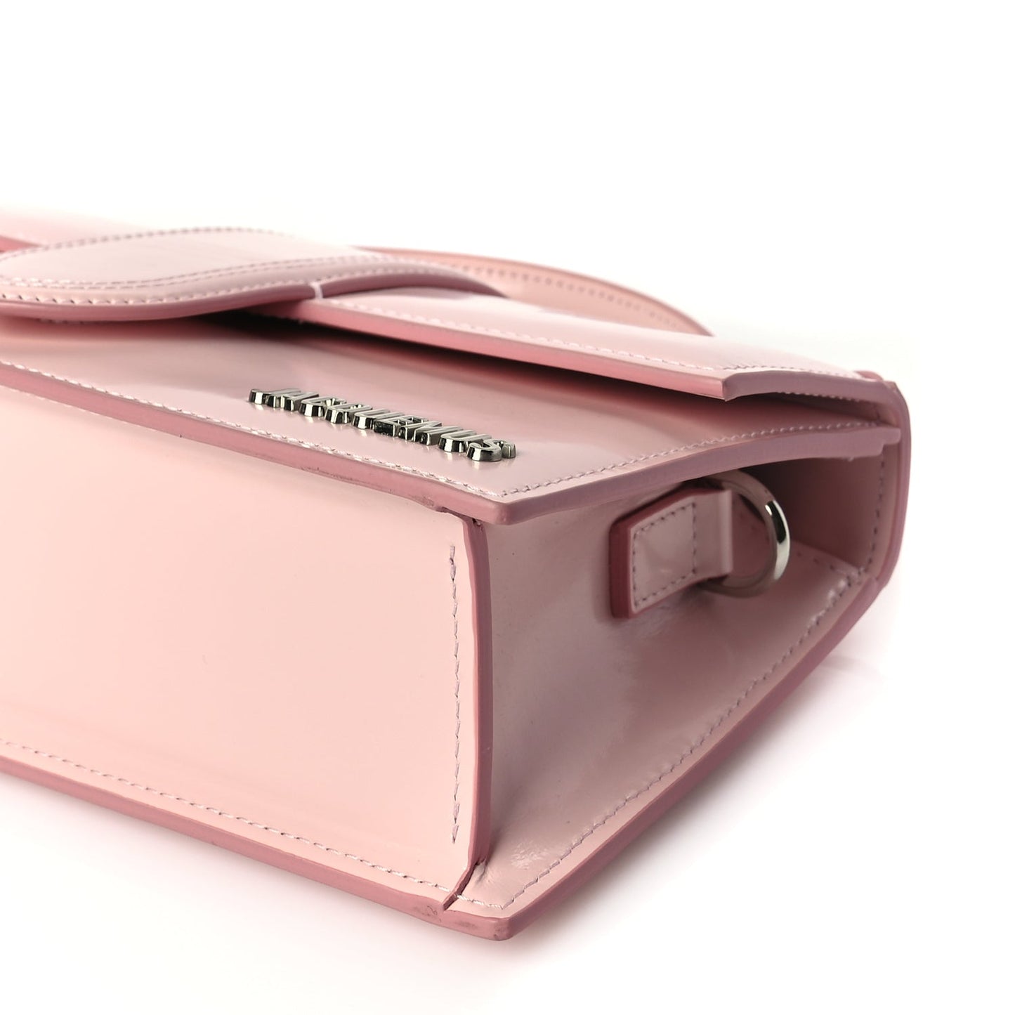Jacquemus Glazed Calfskin Le Grand Bambino Pink